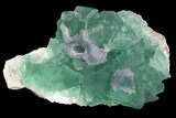 Green & Purple Fluorite Crystal Cluster - China #98070-1